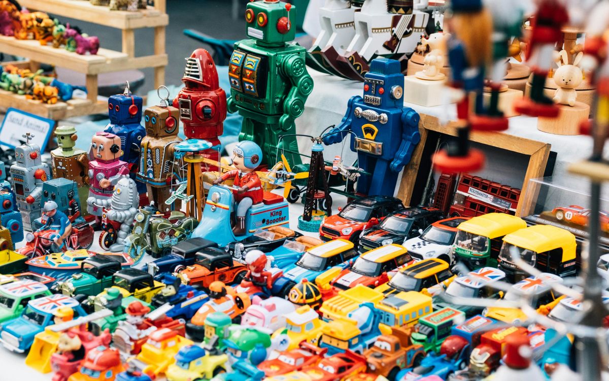 Colorful toys and gifts